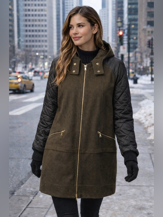 Express Jackets & Blazers - Express- Black and Brown Utility Jacket Size Small